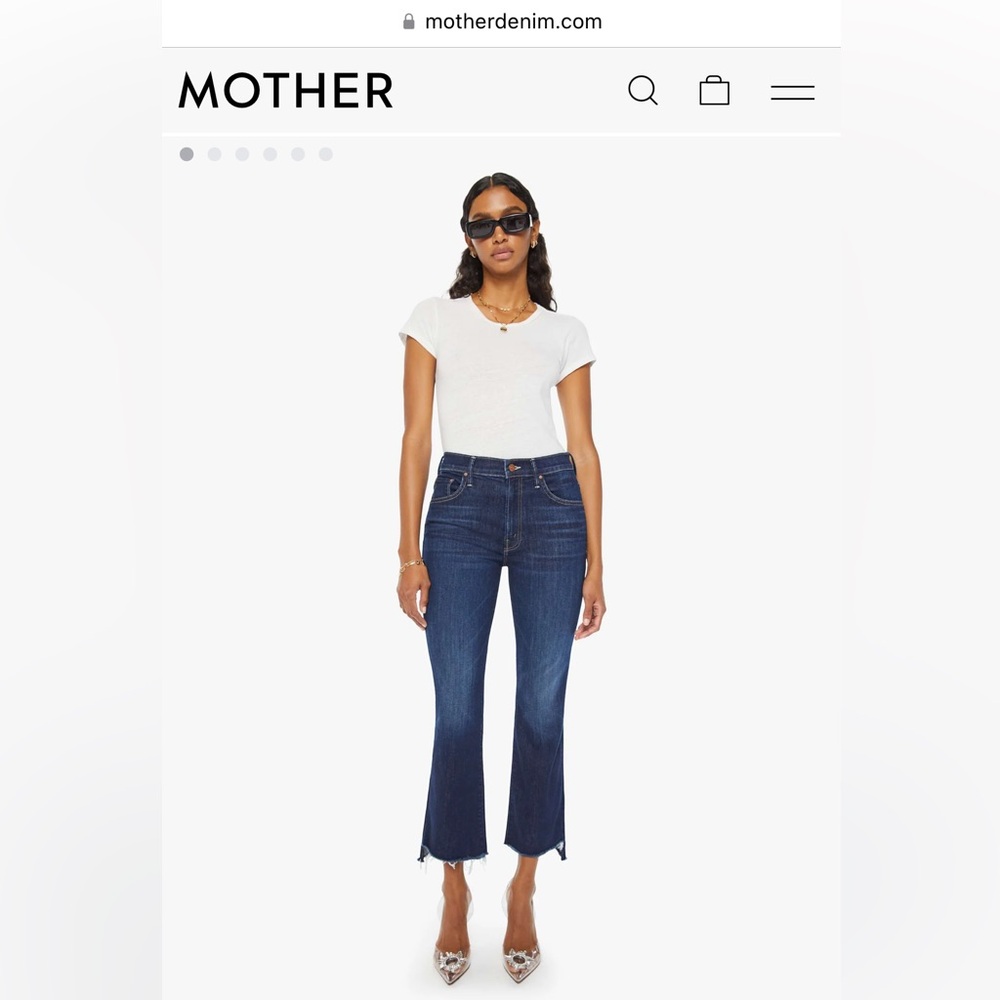 Mother Denim The Insider Crop Step Fray